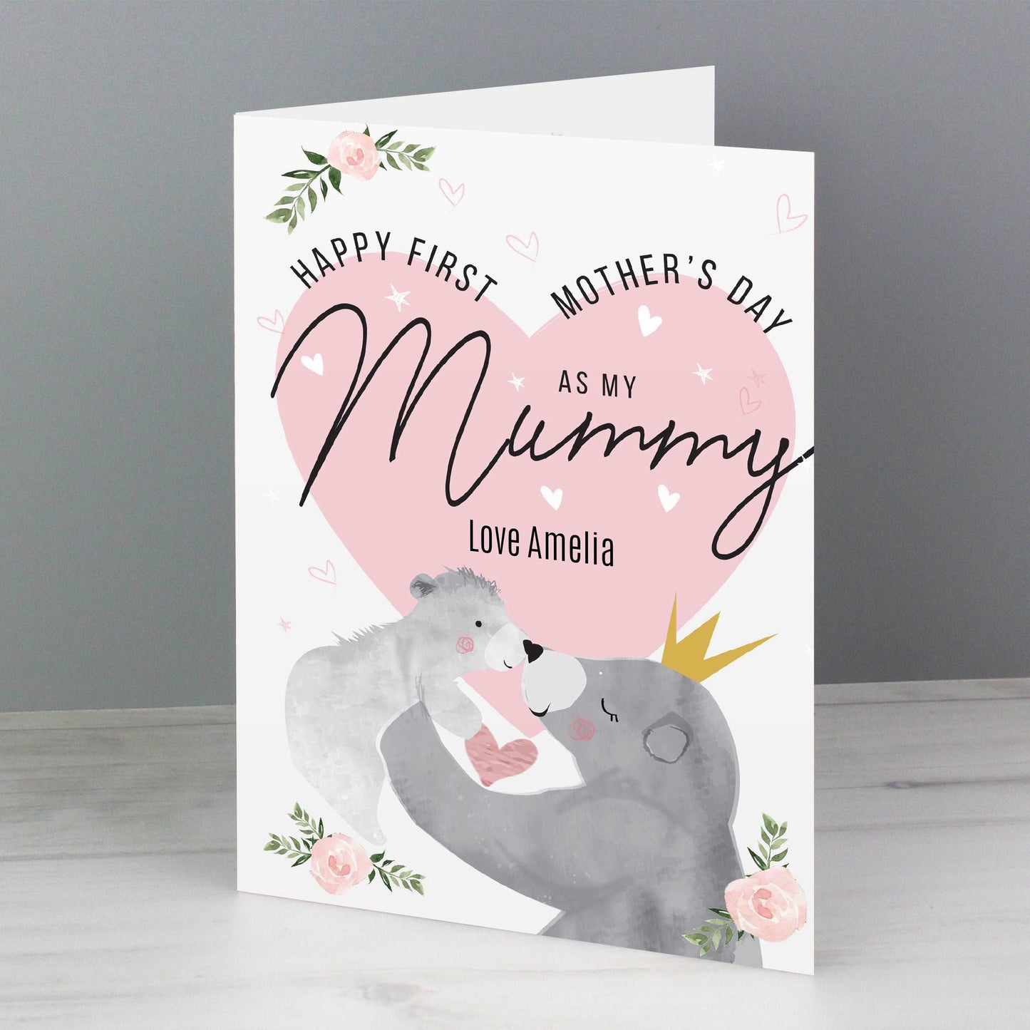 1st Mother's Day Mama Bear Card-Personalised Gift By Sweetlea Gifts