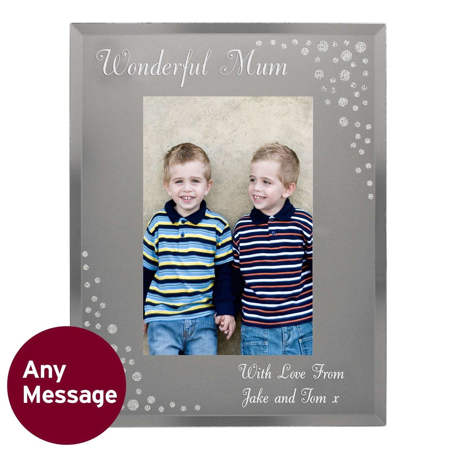 Diamante Glass 6x4 Personalised Photo Frame By Sweetlea Gifts