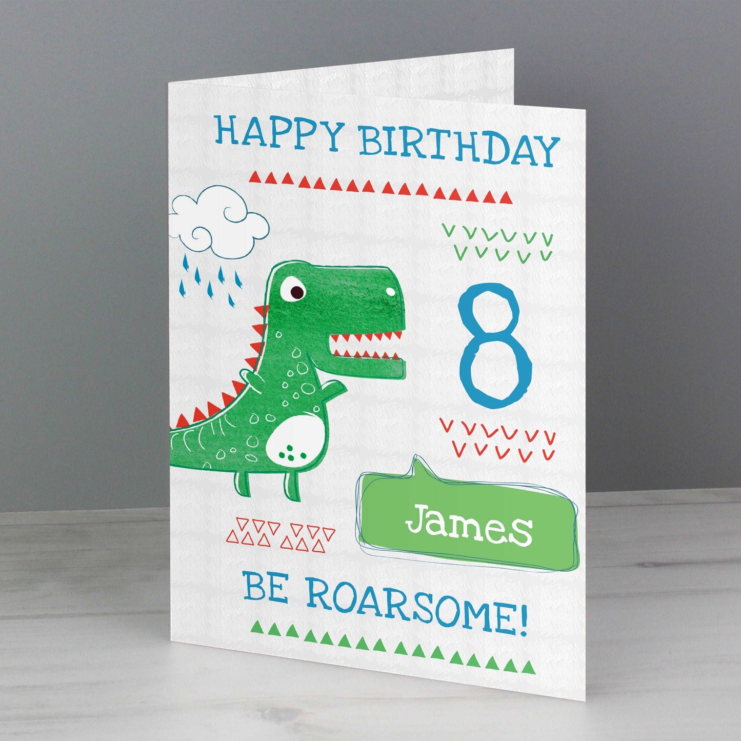 Be Roarsome' Dinosaur Card-Personalised Gift By Sweetlea Gifts
