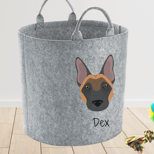 Belgian Malinois dog toy storage bag personalised - Pet accessories by Sweetlea Gifts