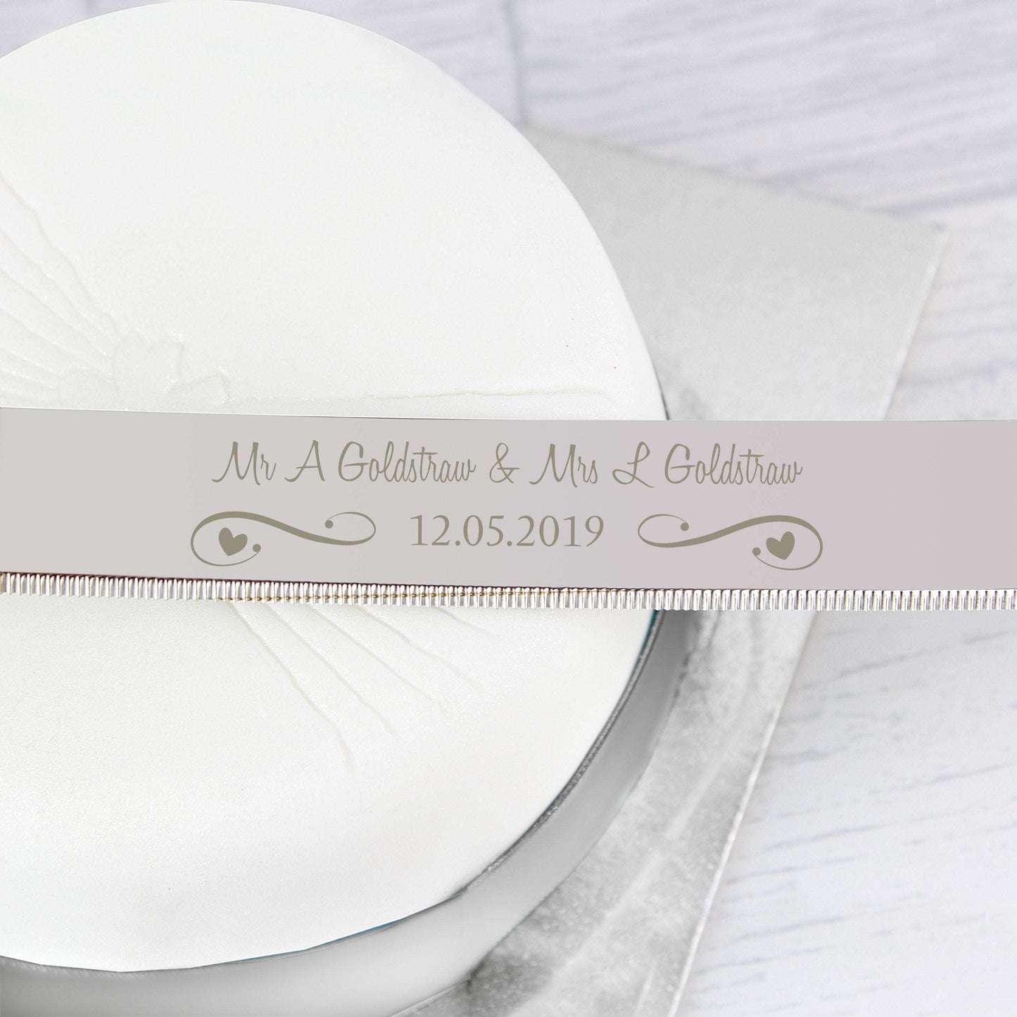 Wedding celebration personalised Cake knife By Sweetlea Gifts