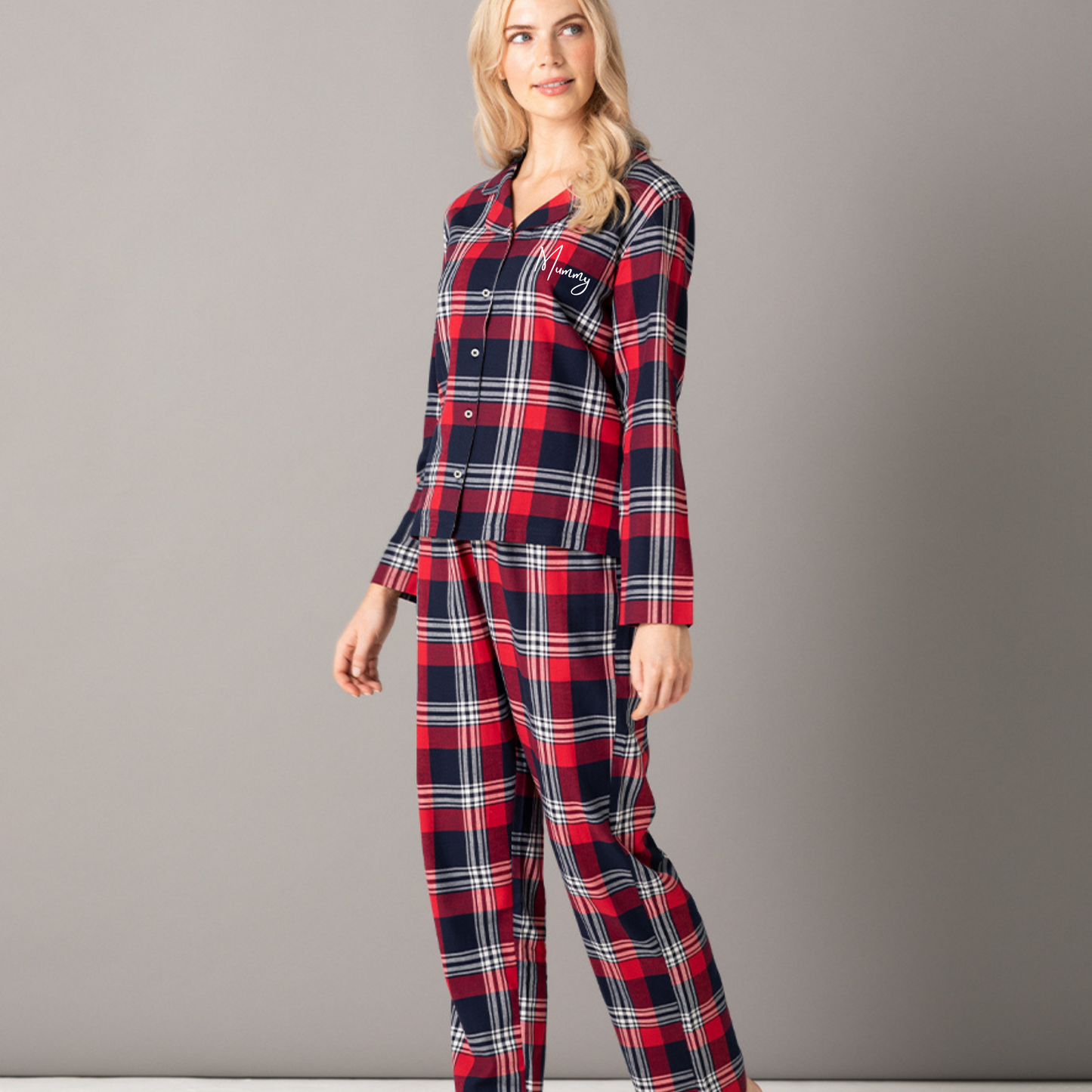 Personalised Tartan Christmas Pyjamas - Family Matching