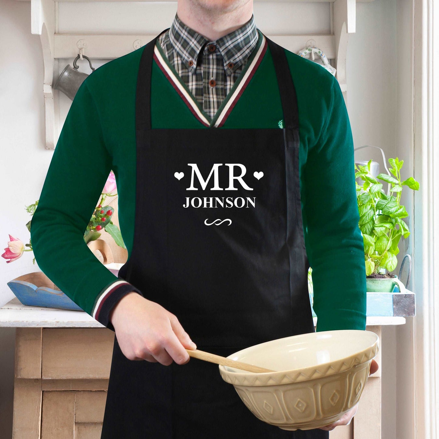 Personalised Mr Apron wedding