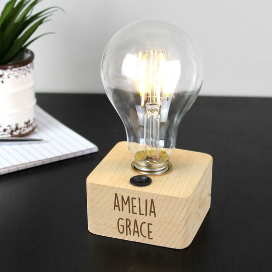 Personalised Bulb LED table lamp