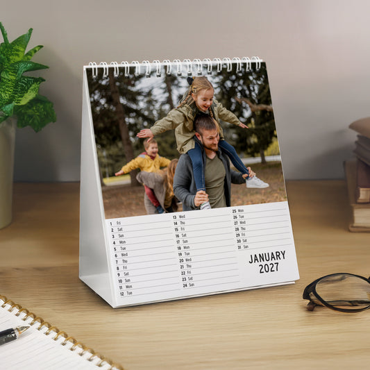 Personalised Photo Upload Desk Calendar