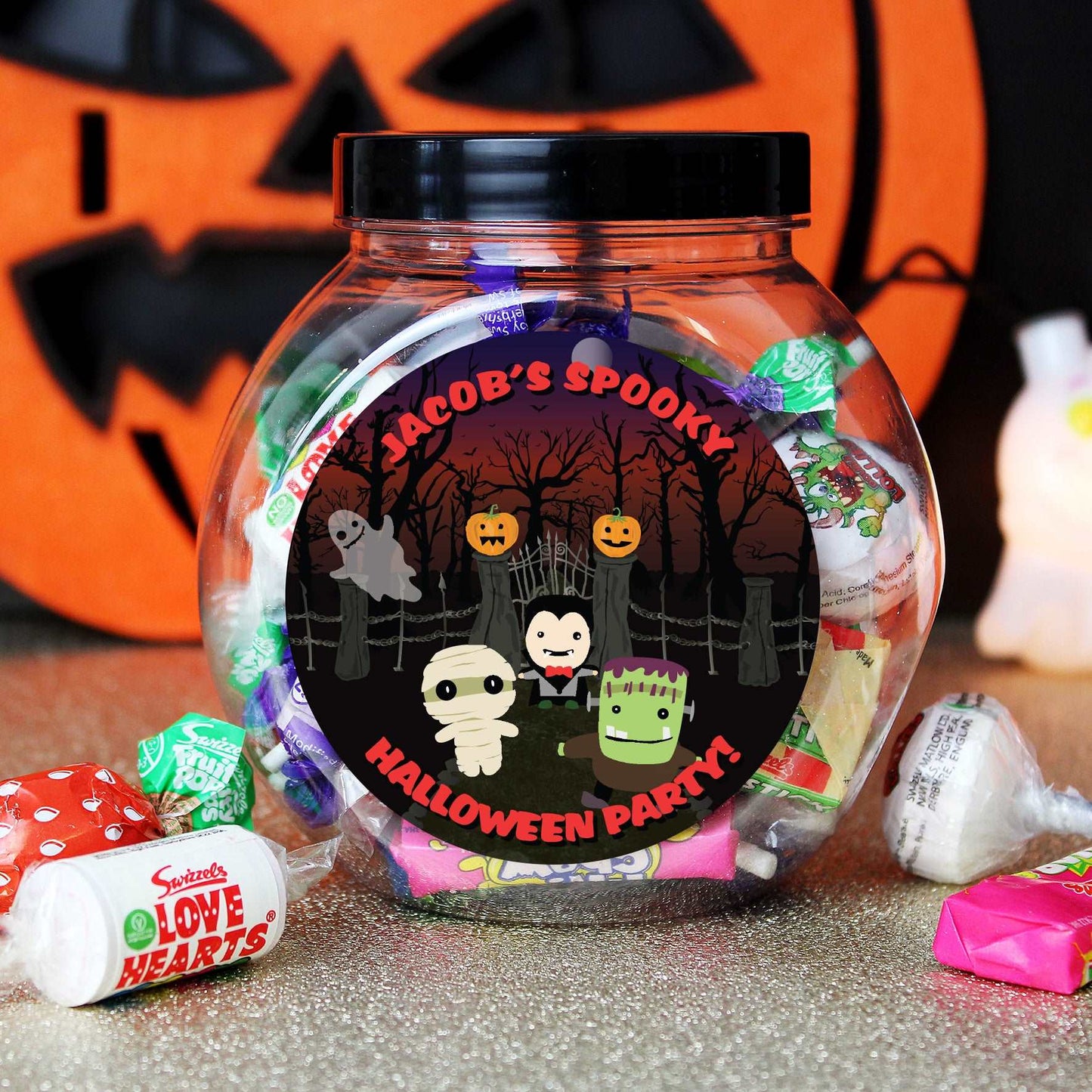Halloween Characters Sweet Jar