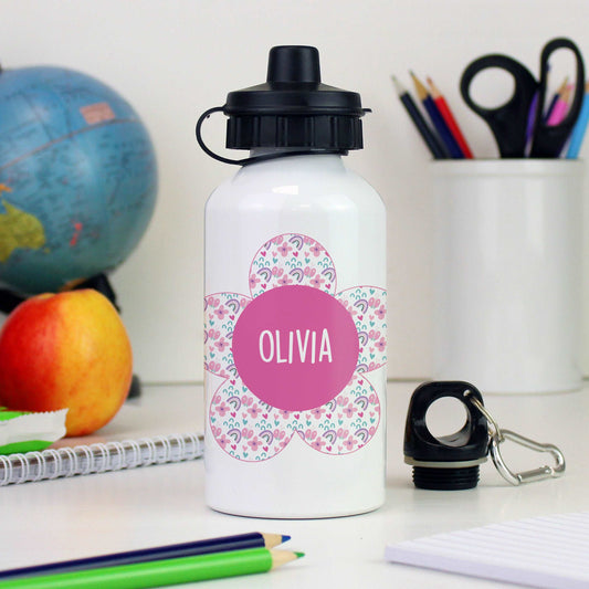 Flower Drinks Bottle Personalised