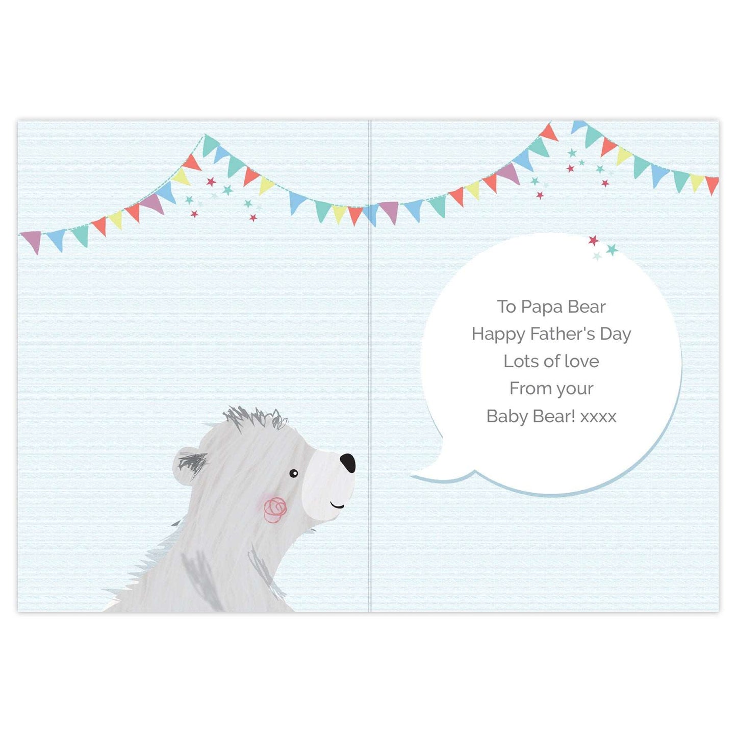 Personalised 1st Father's Day Daddy Bear Card-Personalised Gift By Sweetlea Gifts