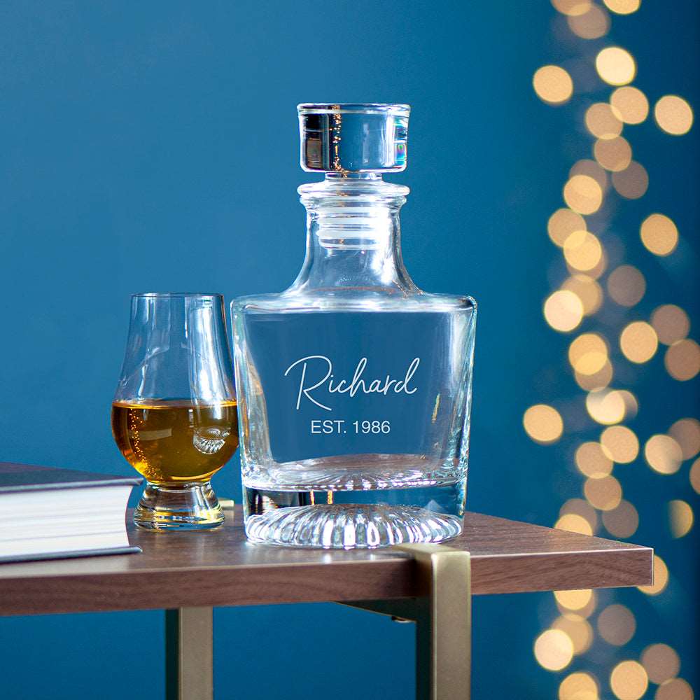 Elegance Signature Personalised round decanter