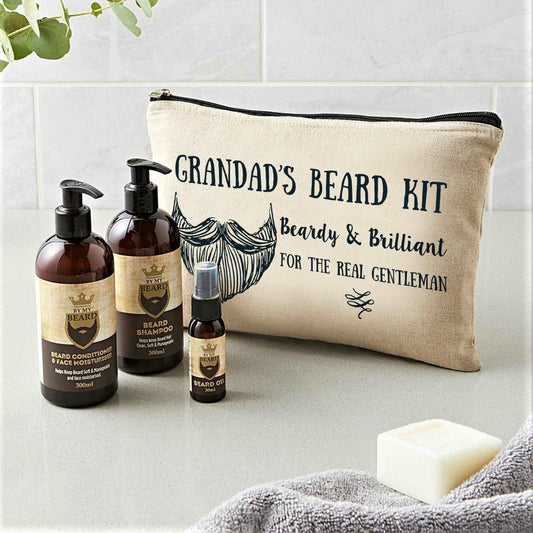 Beard grooming kit personalised - Gifts for men by sweetlea gifts