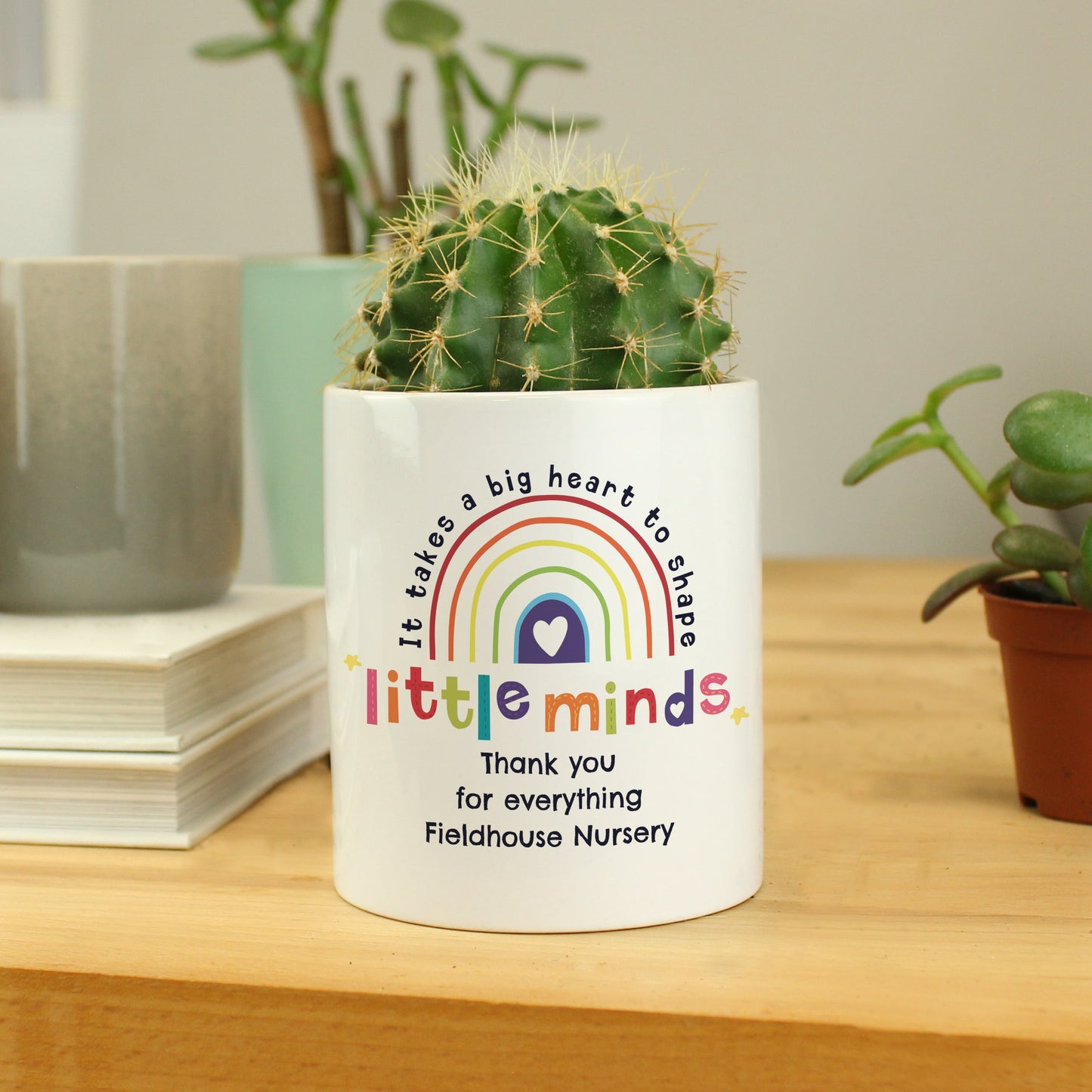 Shape Little Minds Ceramic Storage Pot - teacher gifts by sweetlea gifts
