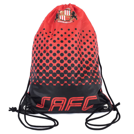 Fade design gym bag featuring SAFC text and club crest