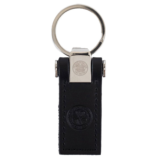 Executive leather keyring with a debossed Celtic crest