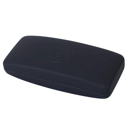 Black debossed glasses case