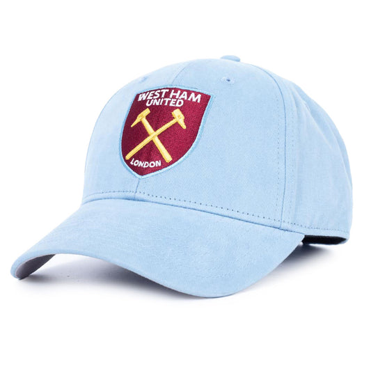 Sky blue classic design curved brim cap