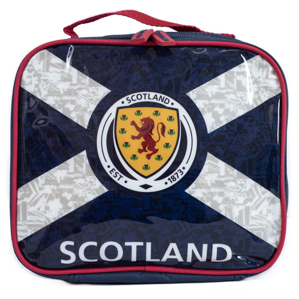 Navy blue Scotland FA lunchbag featuring Scotland text and a full colour Scotland crest