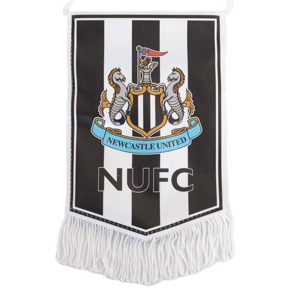 Satin look crest design pennant