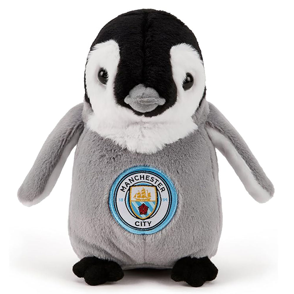 Freestanding soft to touch, cuddly penguin