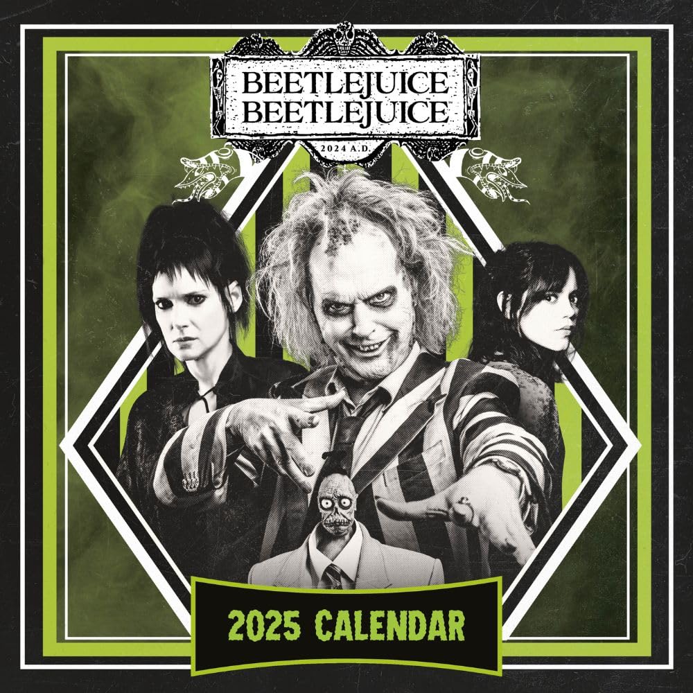 Year 2025 square wall calendar
