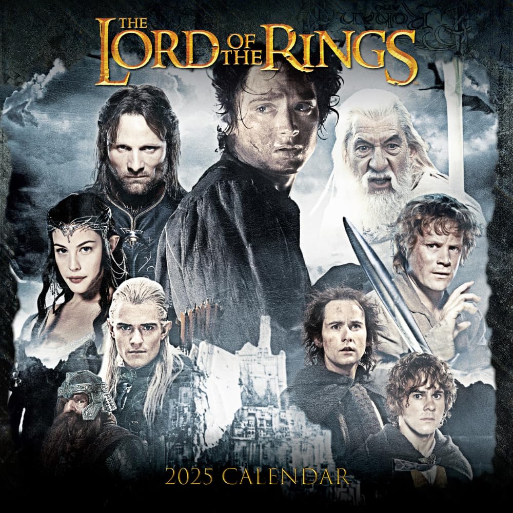 Year 2025 square wall calendar