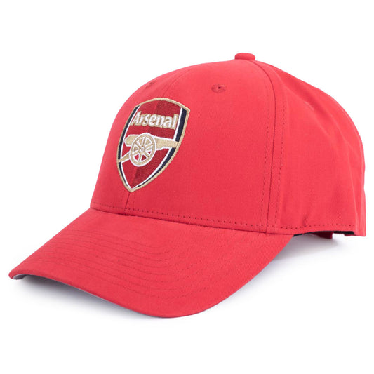 Red classic design curved brim cap
