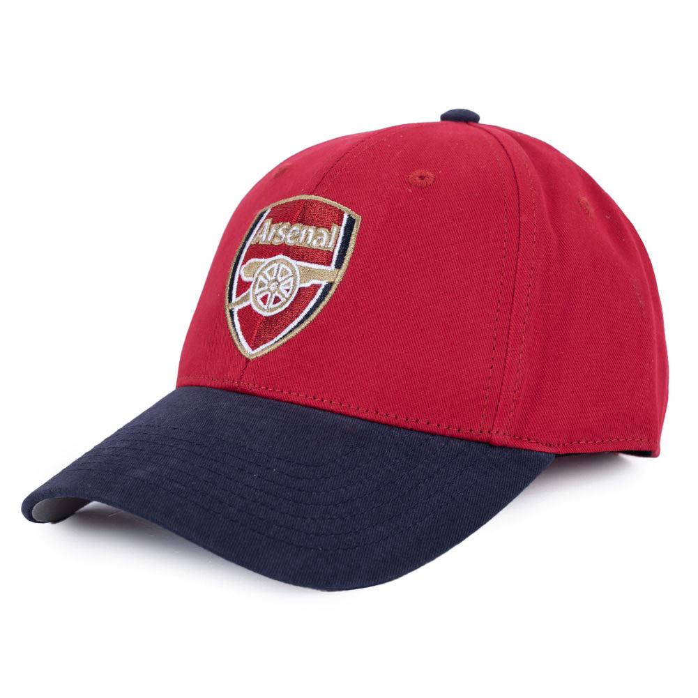 Navy and red classic design curved brim cap
