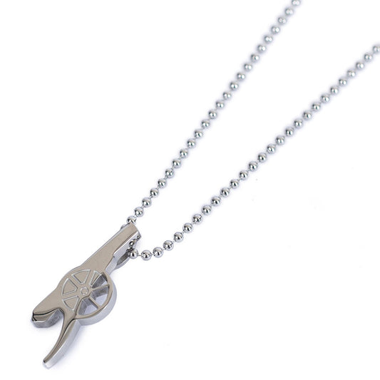 Stainless steel shaped pendant with ball chain