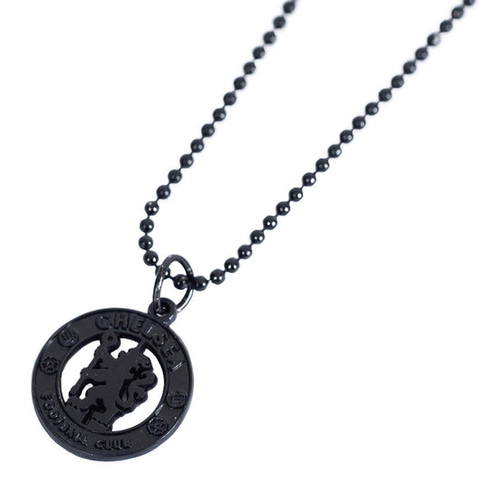 Black plated pendant and necklace