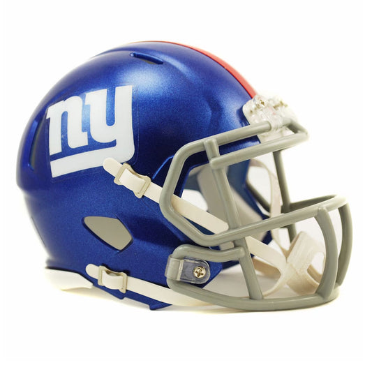 The New York Giants Riddell Speed Mini Helmet is a replica of one of the most popular helmet introductions in Riddell's history