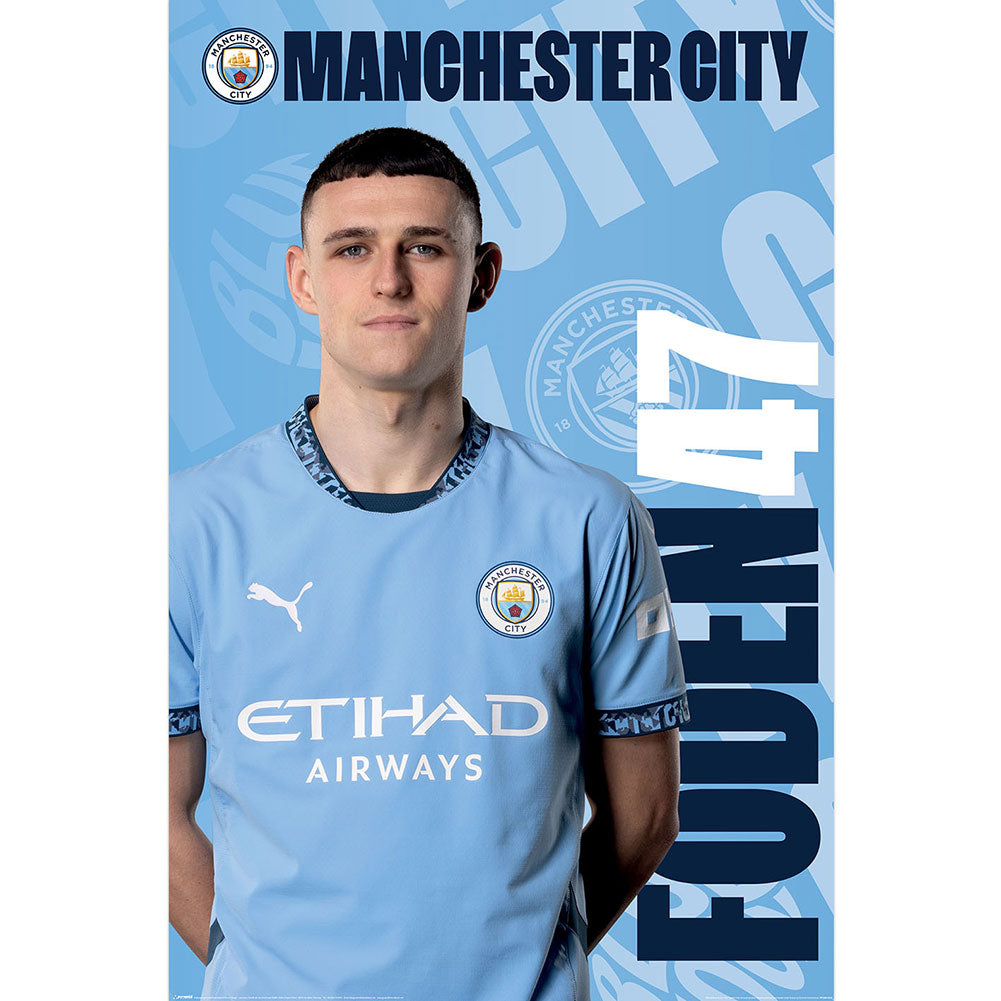Rolled maxi poster, Featuring Man City star Phil Foden