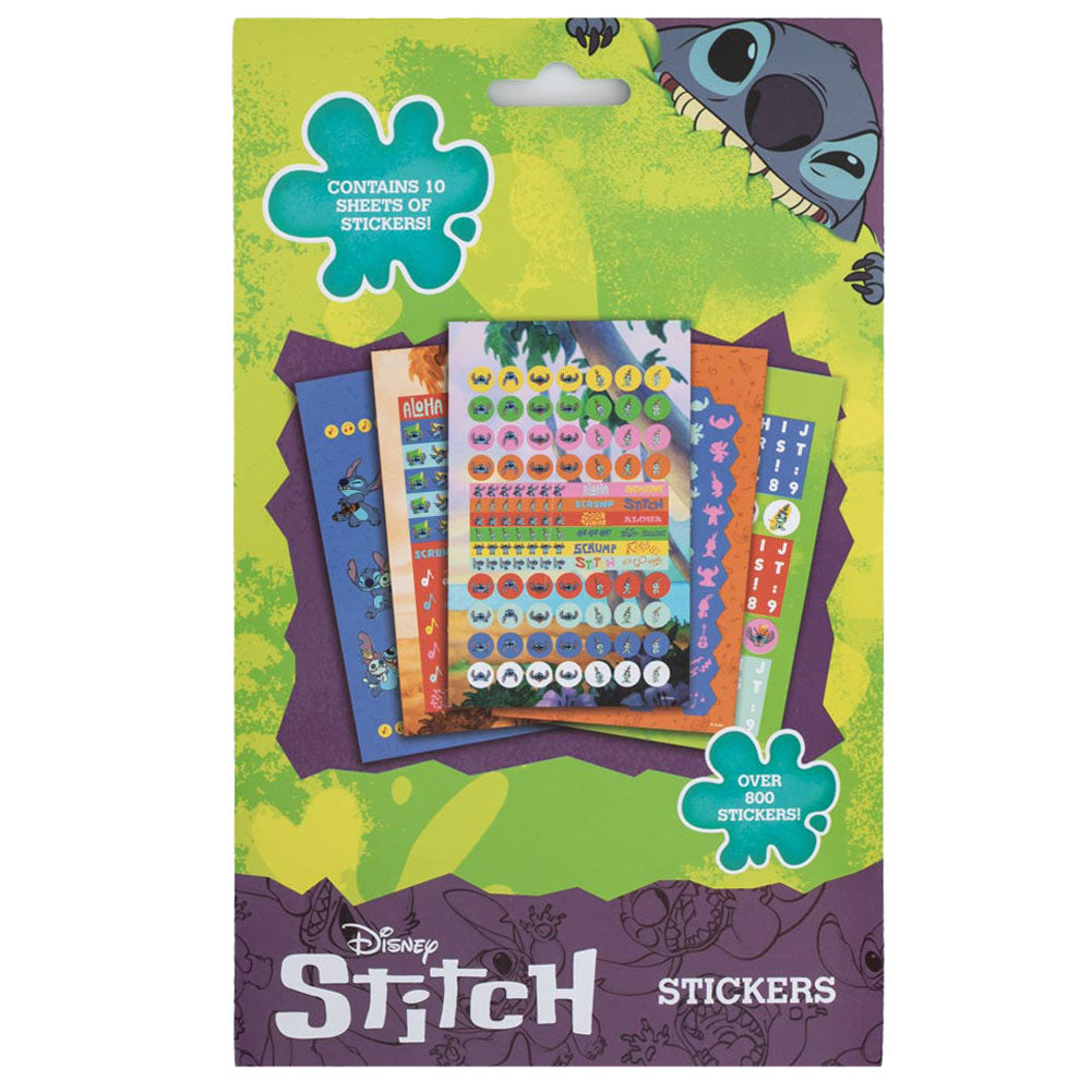 Booklet of assorted Stitch & Scrump self adhesive stickers