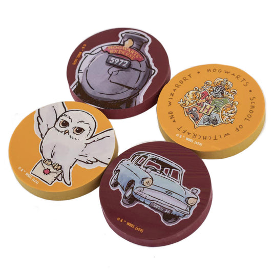 Pack of 4 shaped erasers