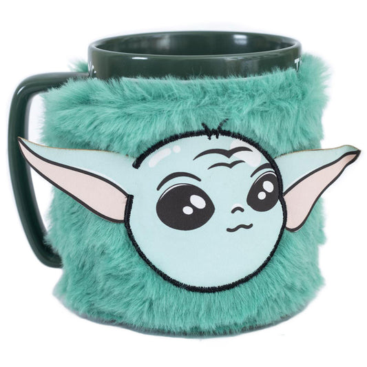 Enjoy your drink with a touch of 'force'.. this mug combines unique design along with a removable fluffy cover for added comfort