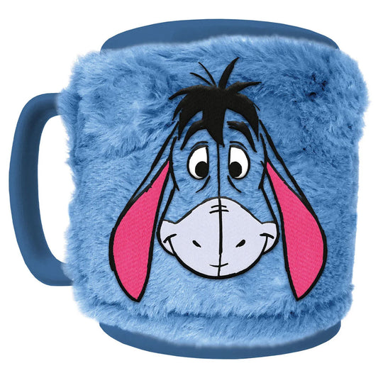 Enjoy your drink with a touch of Eeyore's charm.. this mug combines unique design along with a removable fluffy cover for added comfort