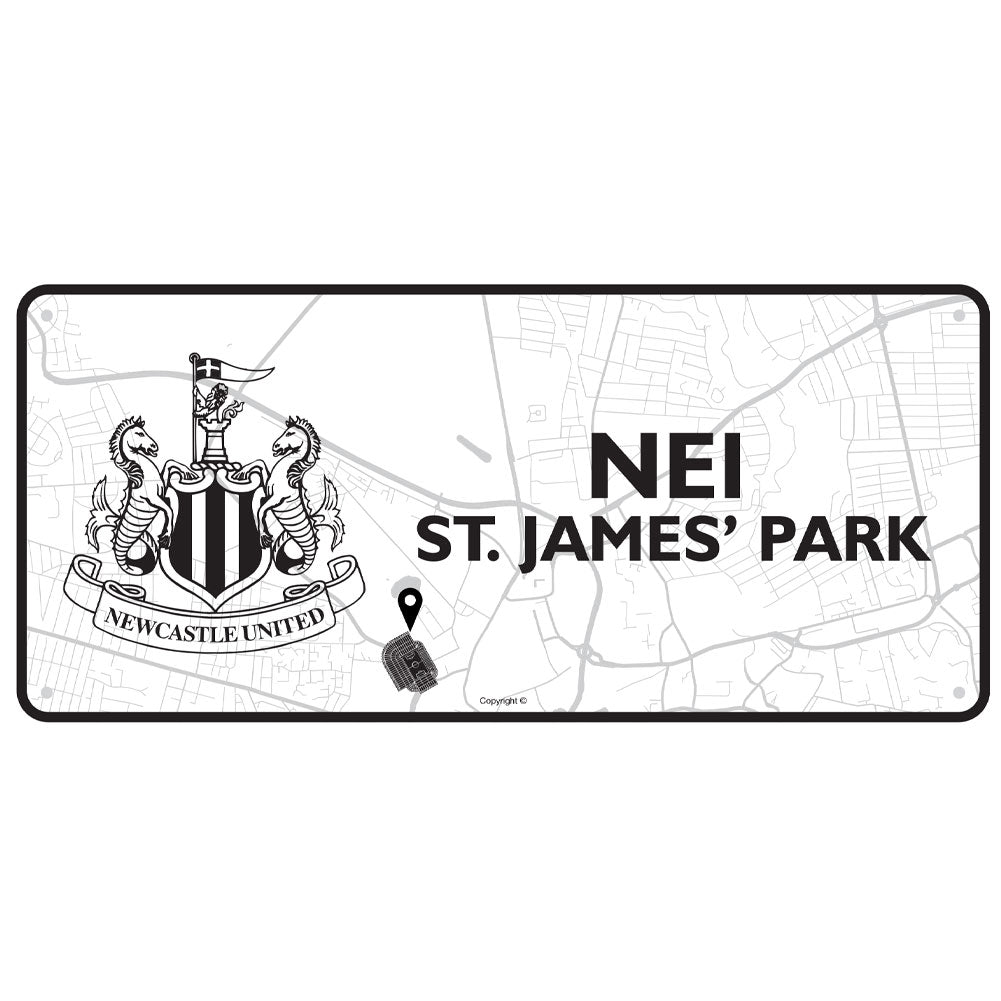 Gloss finish design stamped metal wall sign