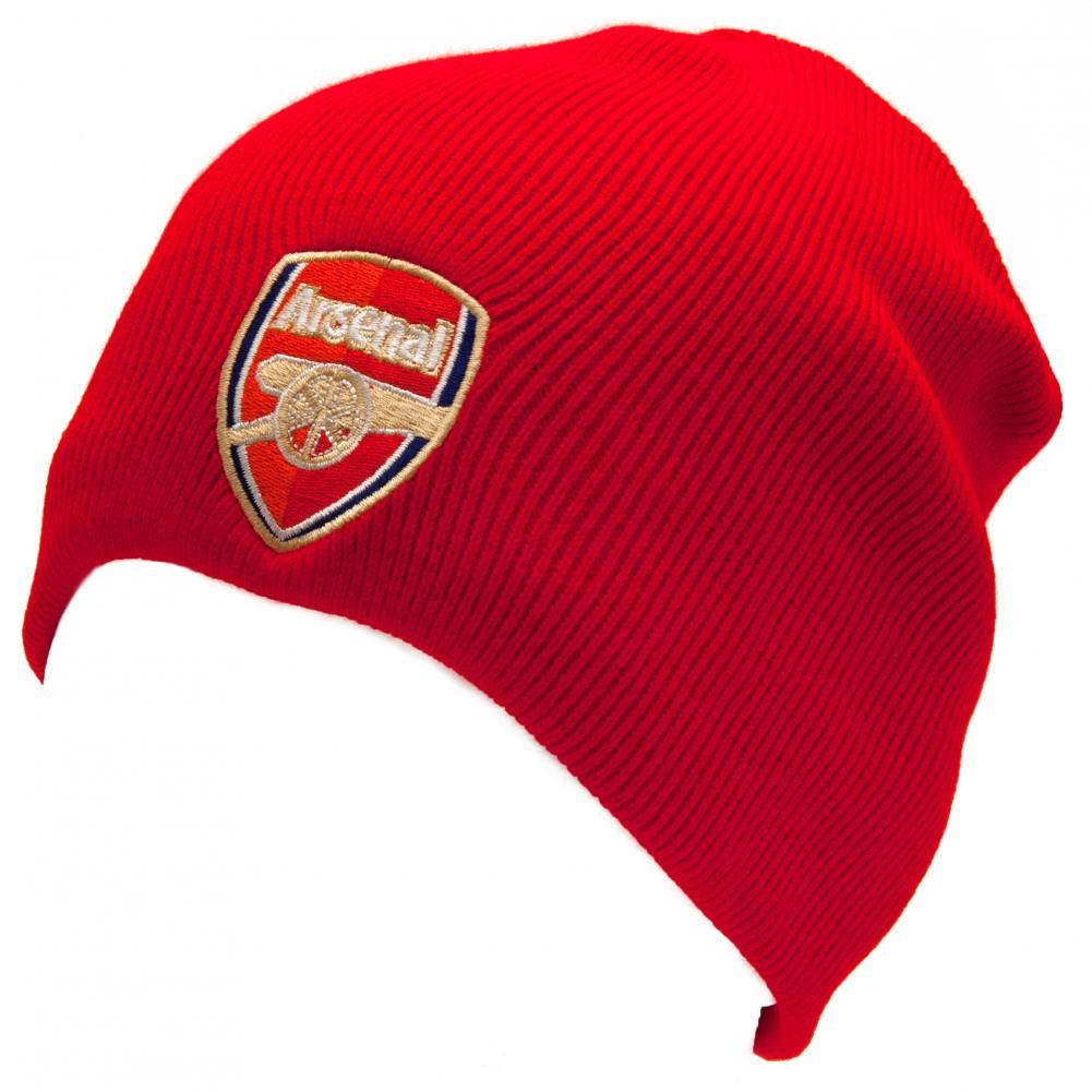Red dome style knitted hat