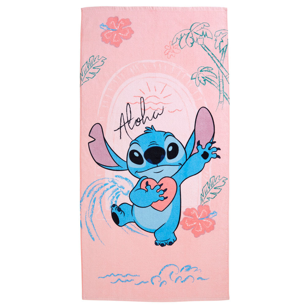 Large soft to touch velour beach towel