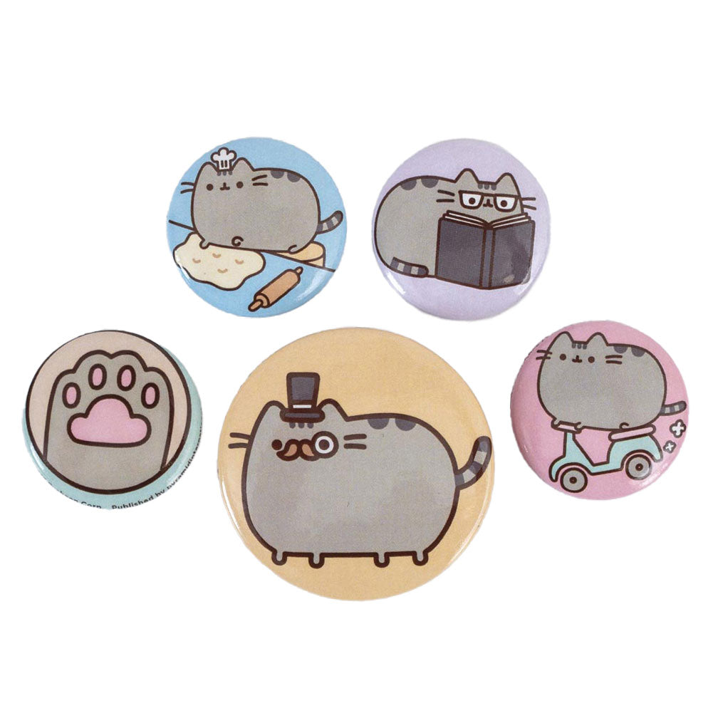 Eye-catching Pusheen design badges