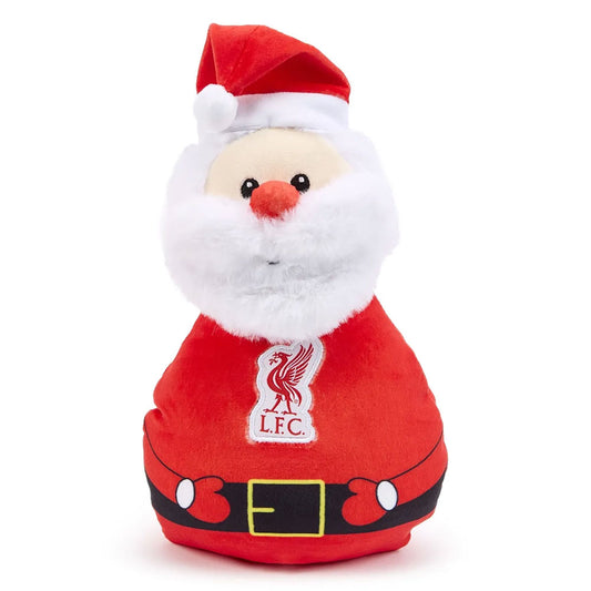 Soft and squishy plush Santa with a velvety feel