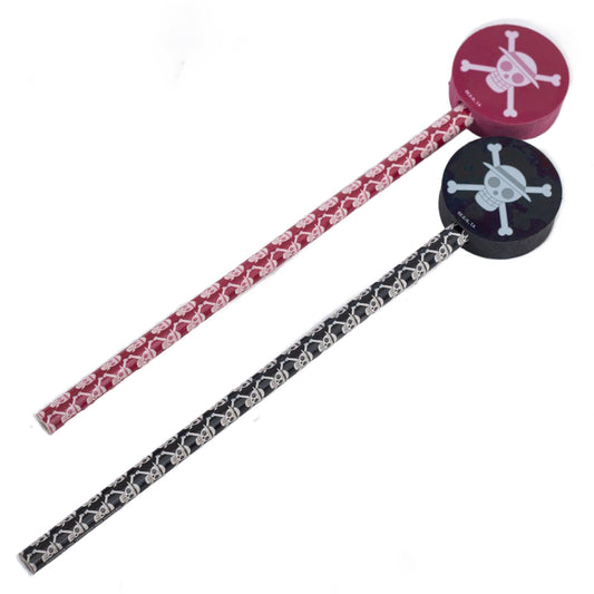 Pack of 2 pencils with eraser toppers