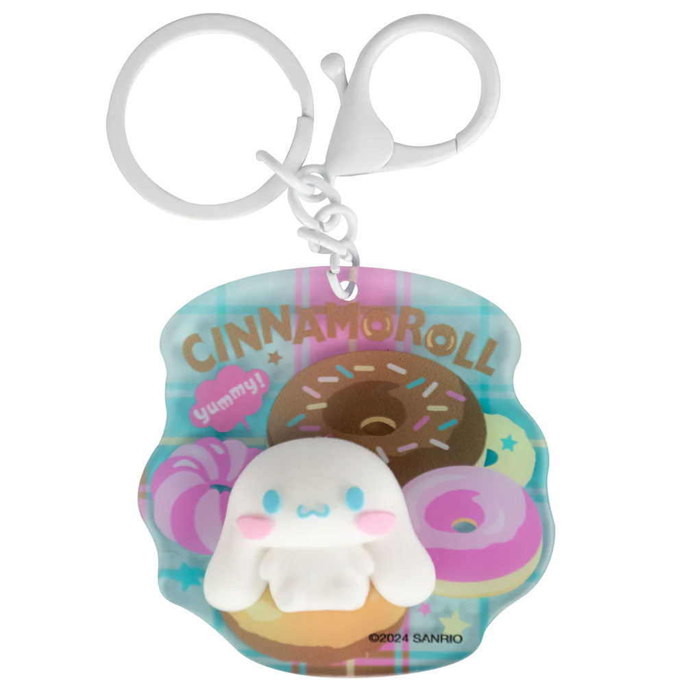 Cute 3D keyring with a chain and lobster claw attachment