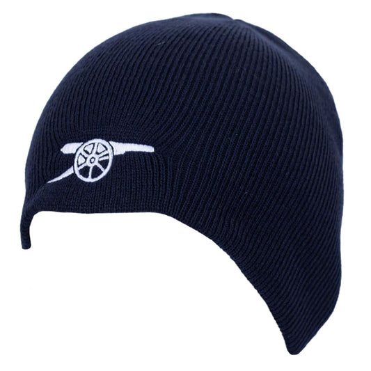 Navy dome style knitted hat