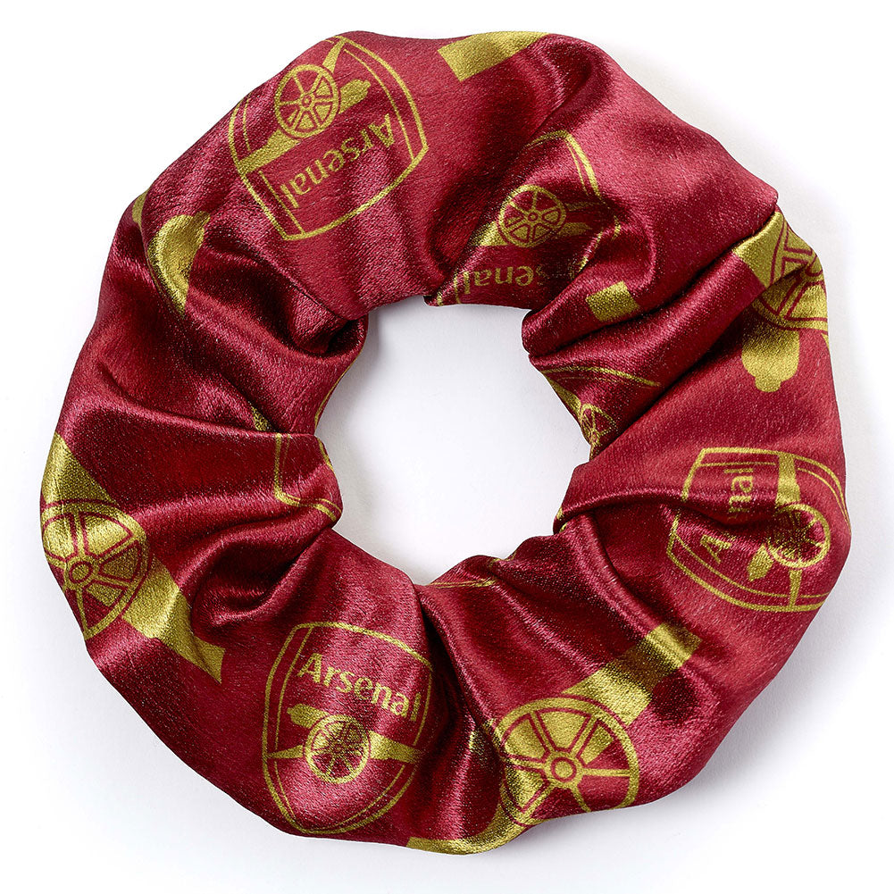 Colourful satin hair scrunchie