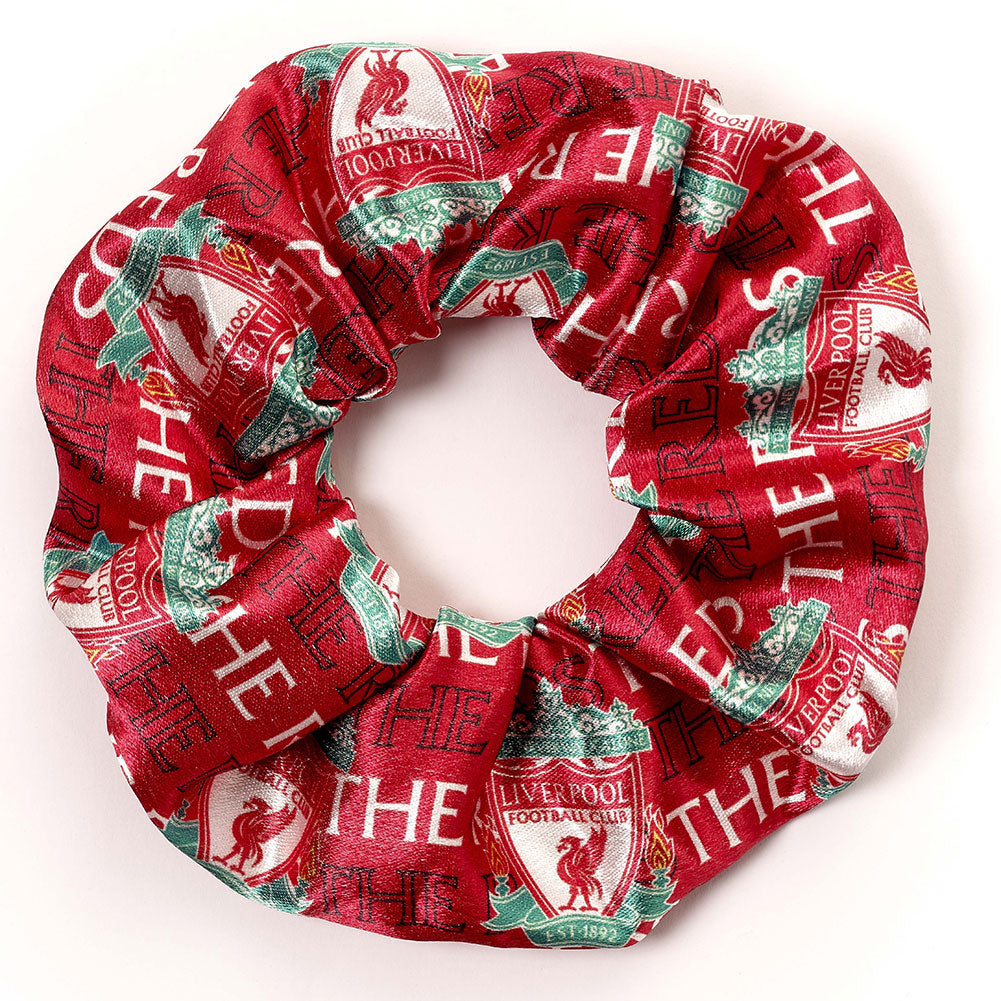 Colourful satin hair scrunchie