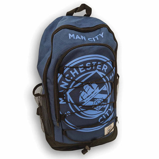 Bungee design backpack with a large City crest