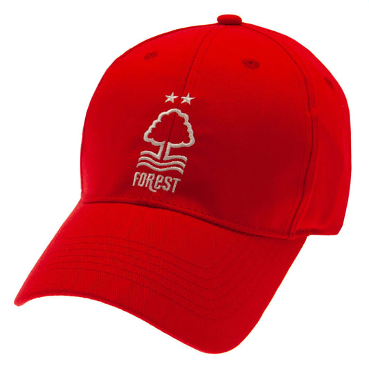 Red classic design curved brim cap