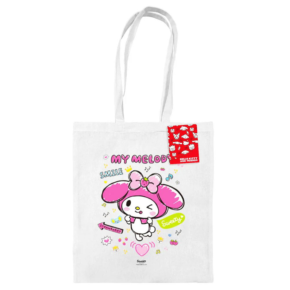White tote bag featuring My Melody