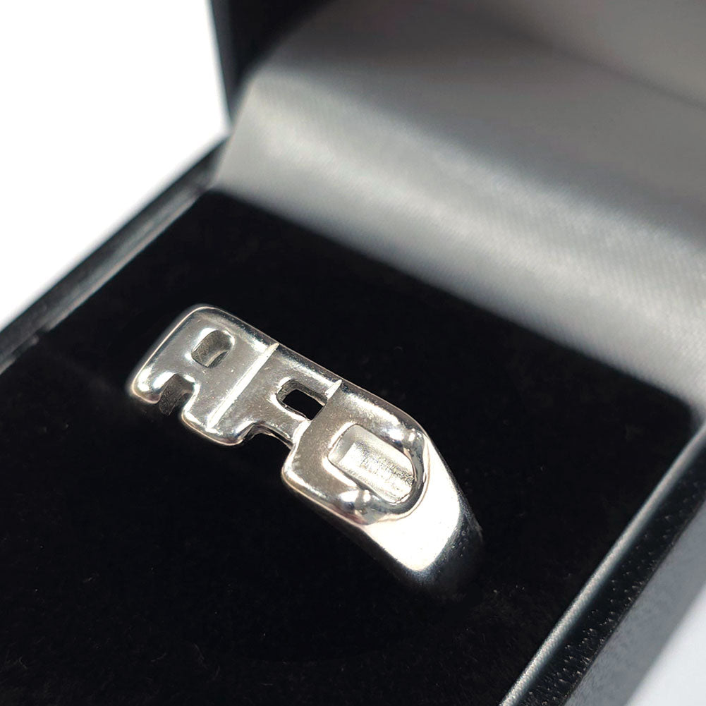 Sterling silver AFC design Ring
