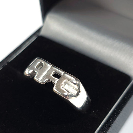 Sterling silver AFC design Ring