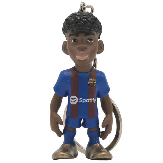 MINIX figurine depicting Lamine Yamal on a keychain